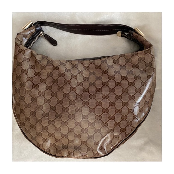 Gucci Tan GG Coated Canvas Duchessa Hobo Bag - Picture 6 of 11
